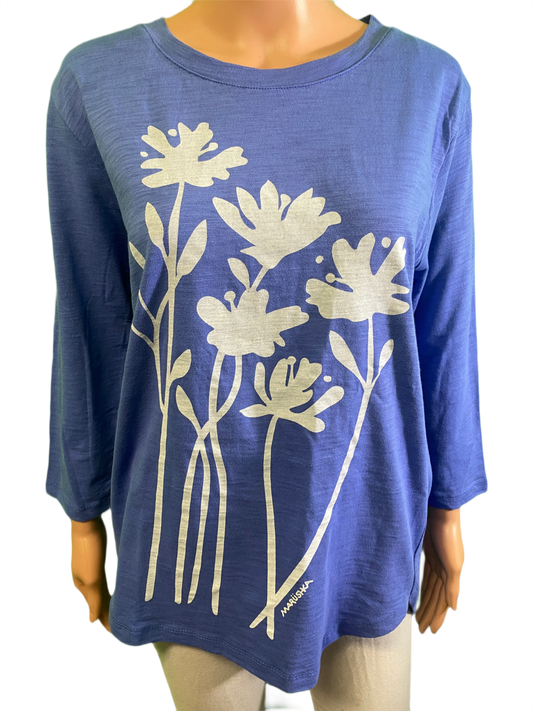 Bloom 3/4 Slub Hi-Lo - Marushka Top