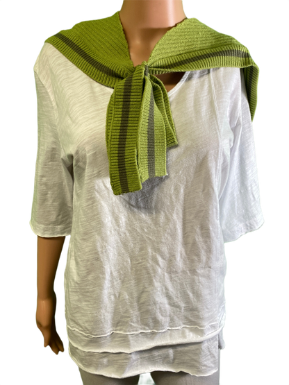 Stripe Knitted Knot - Accity Shawl