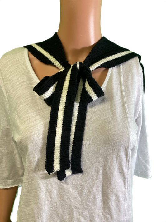 Stripe Knitted Knot - Accity Shawl