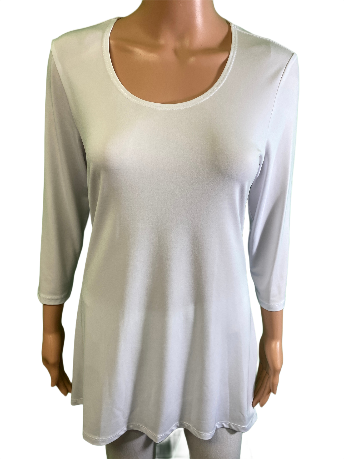 3/4 Scoop Neck - Y Not Top
