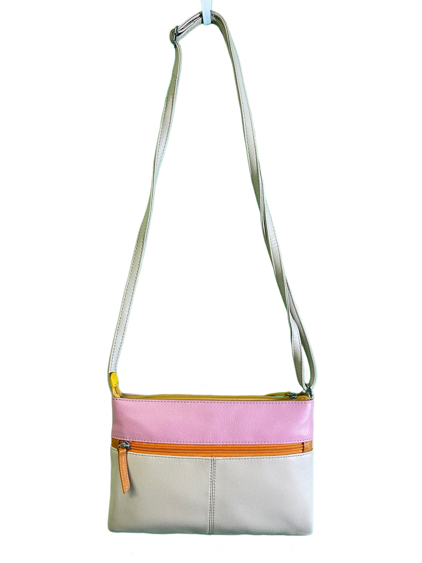 Double Zip Color Block Crossbody - ili New York Handbags