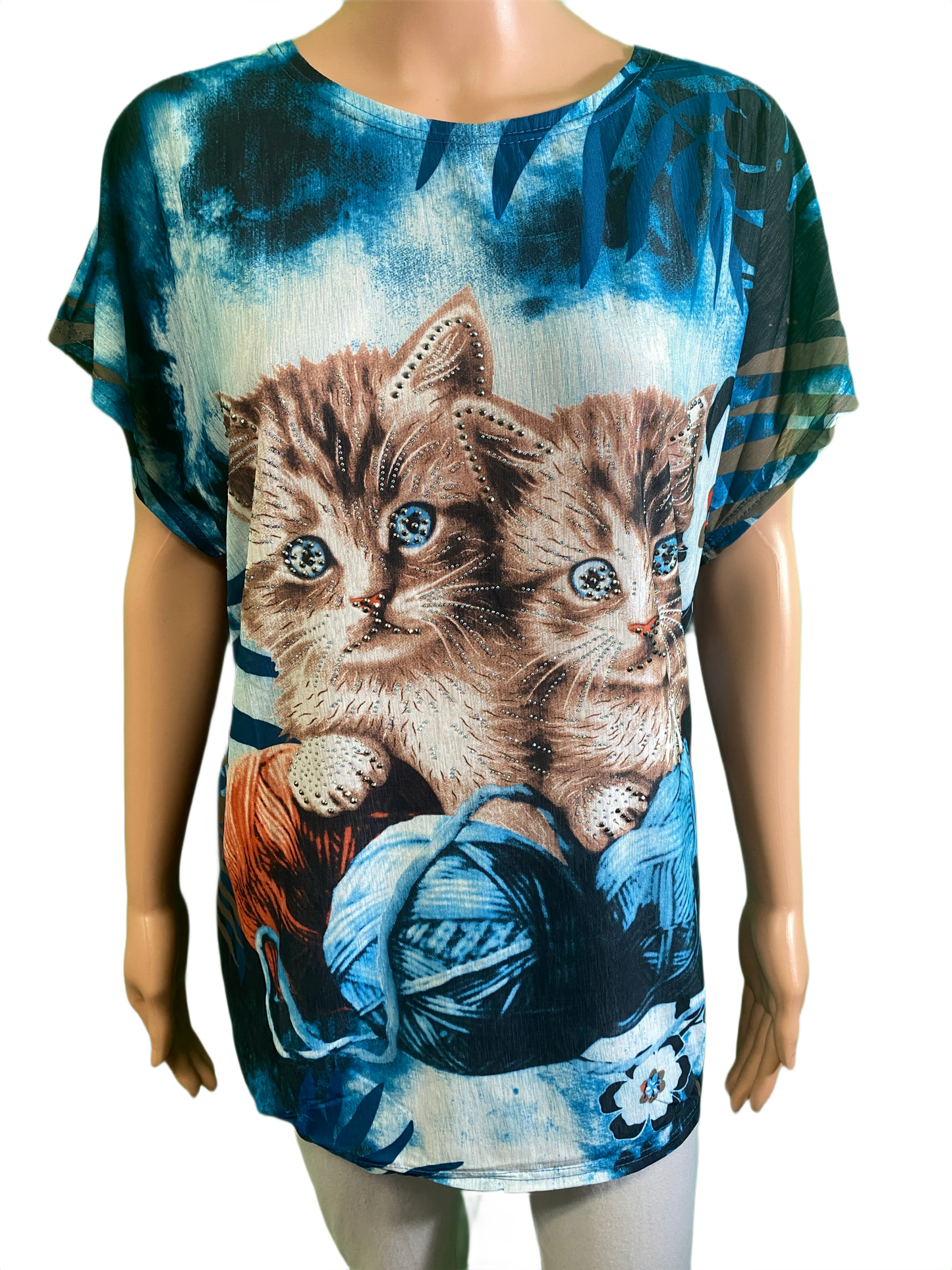 Cat Embellished - Coronet Top