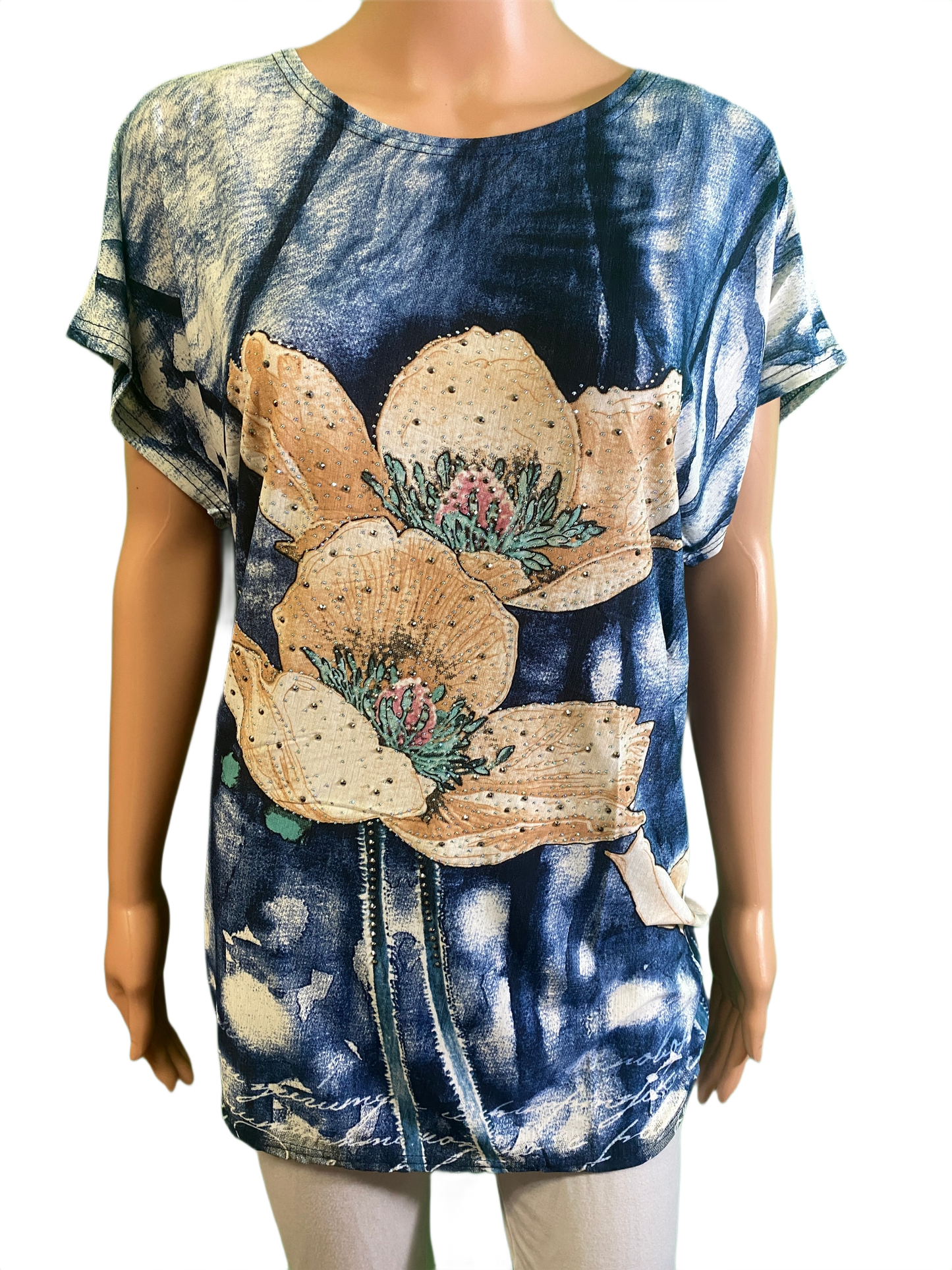 Short Sleeve w/ Flowers - Coronet Top