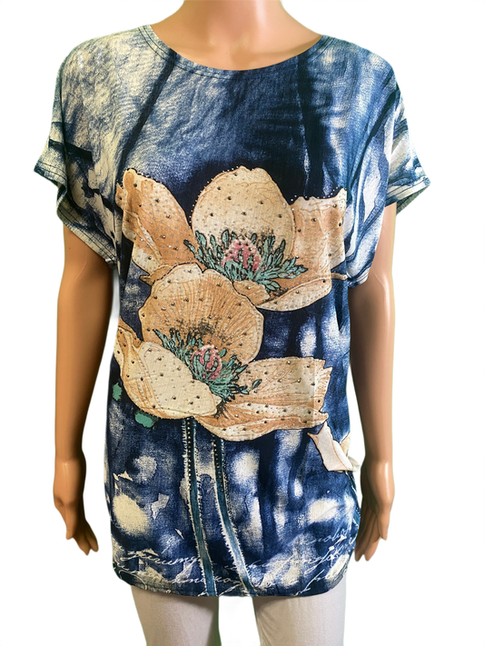 Short Sleeve w/ Flowers - Coronet Top