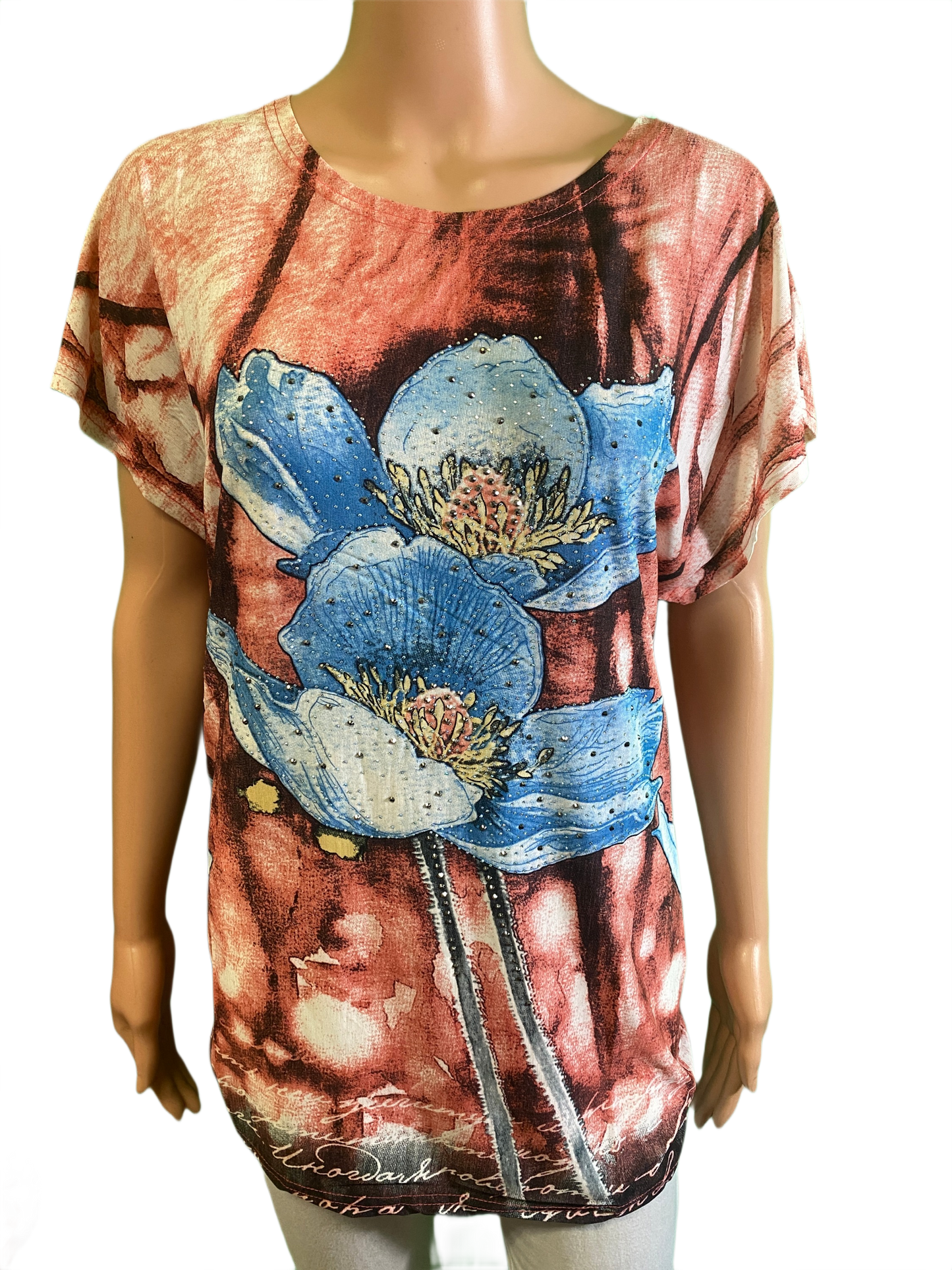 Short Sleeve w/ Flowers - Coronet Top