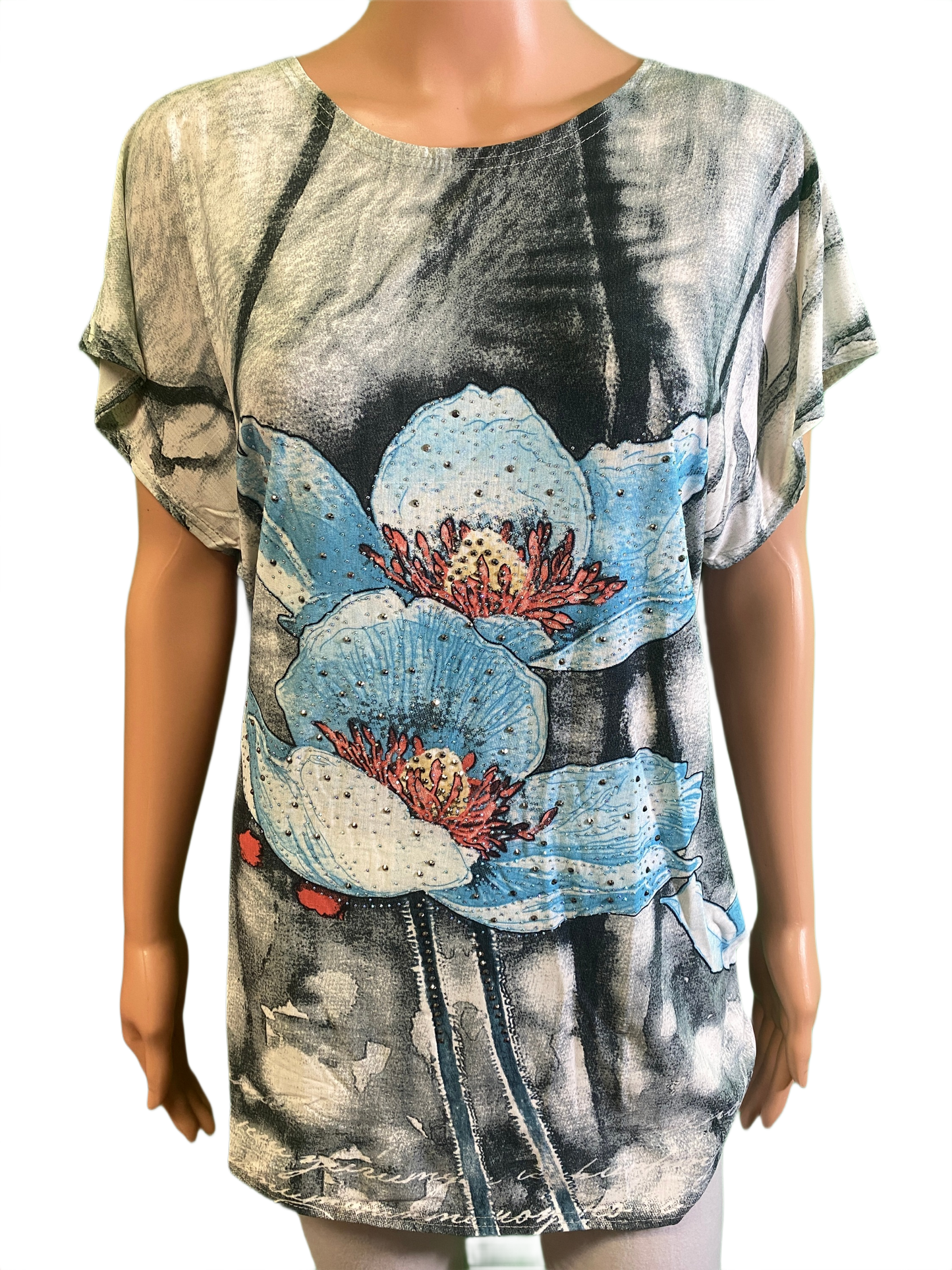Short Sleeve w/ Flowers - Coronet Top
