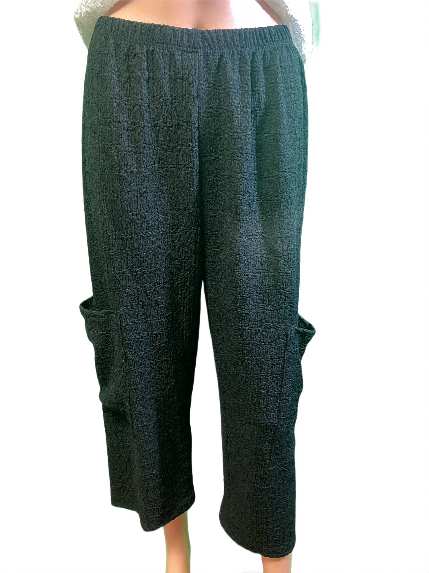 Loose Ankle Side Pocket Waffle - Inoah Pant