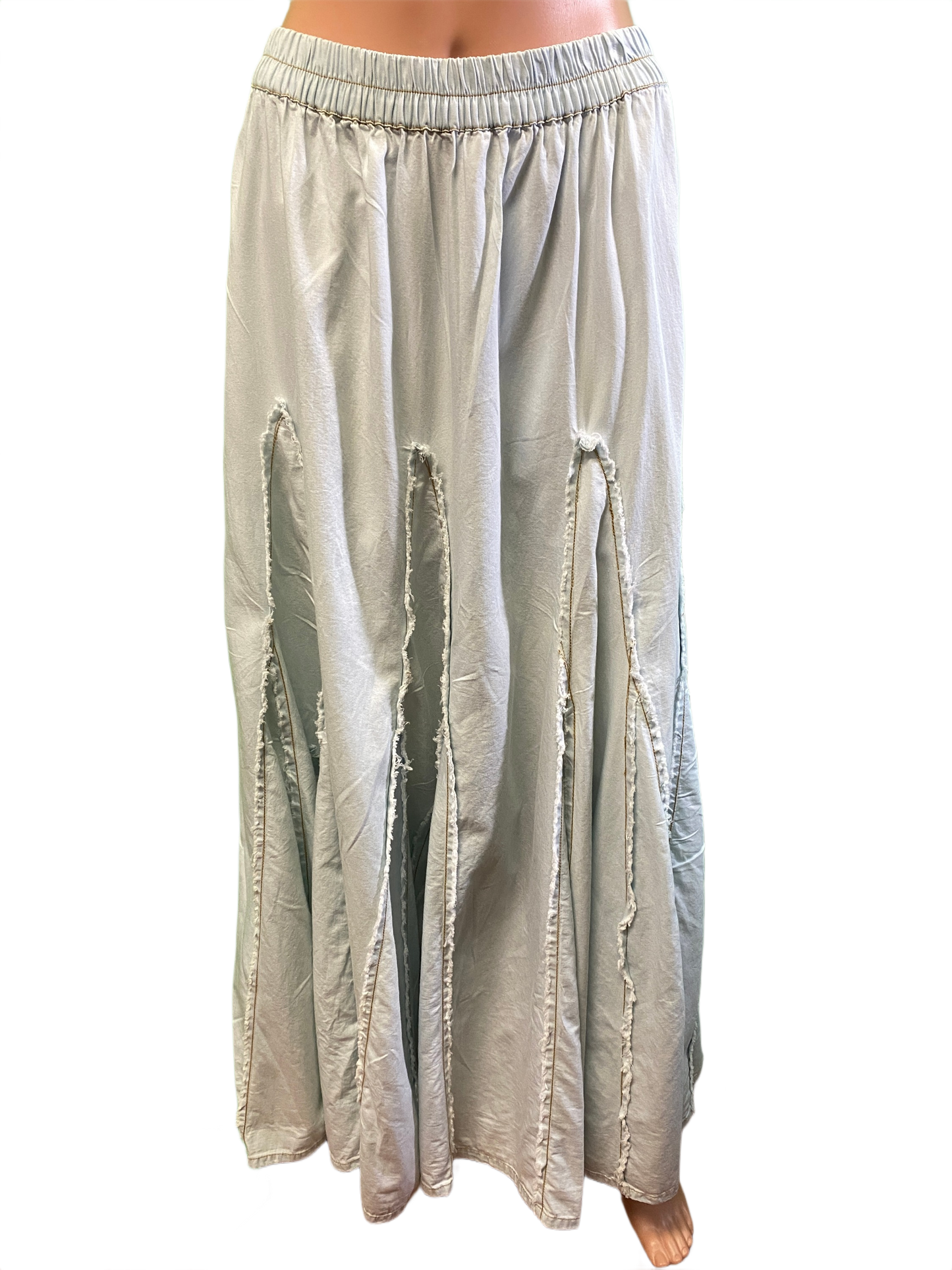 Embroidered Patches Long - Paper Lace Skirt