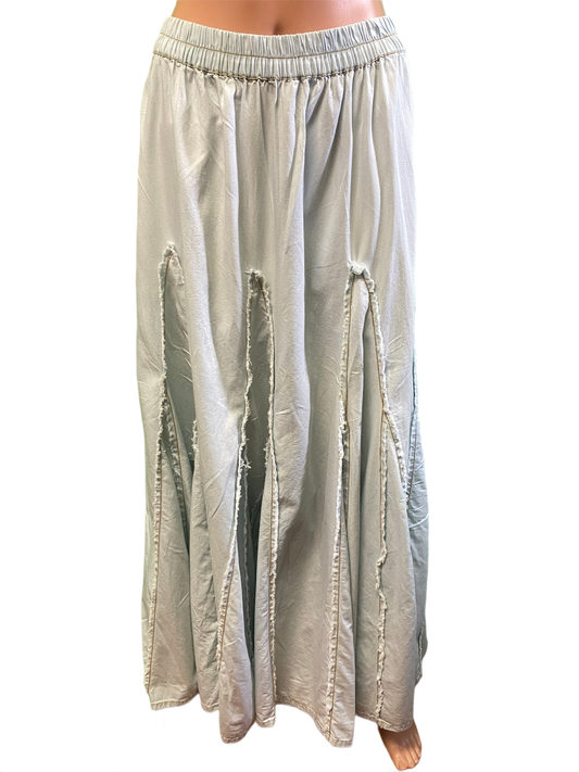Embroidered Patches Long - Paper Lace Skirt