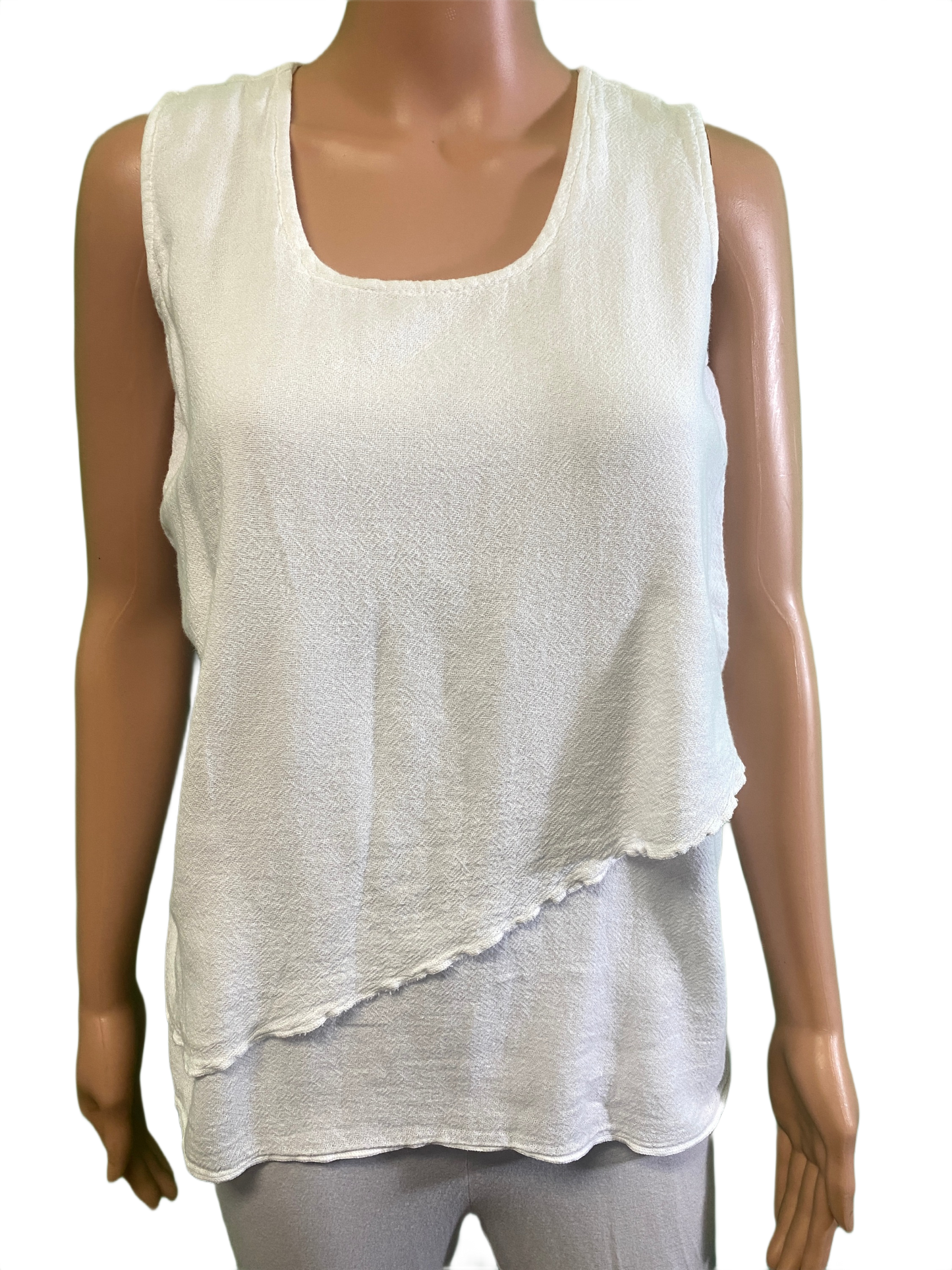 French Gauze Double Layer - Sea Breeze Tank