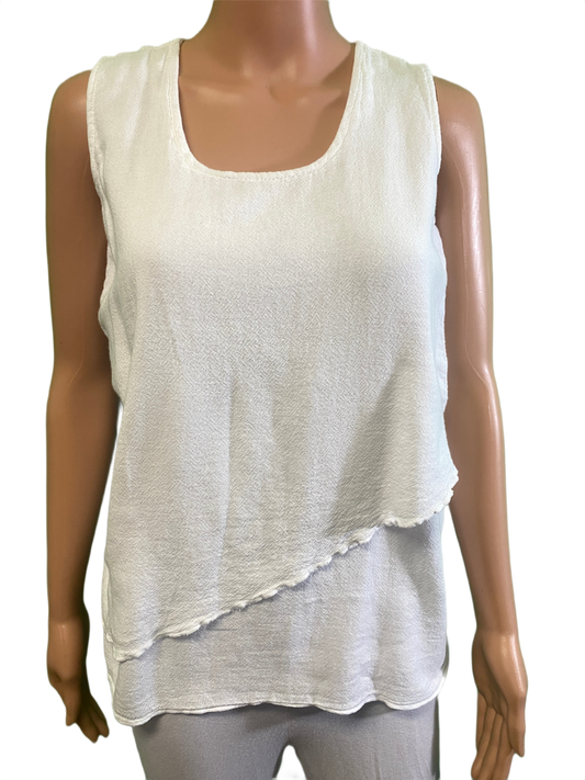 French Gauze Double Layer - Sea Breeze Tank