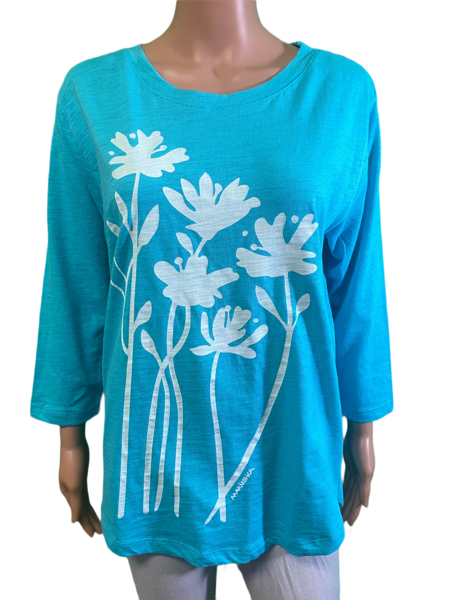 Bloom 3/4 Slub Hi-Lo - Marushka Top