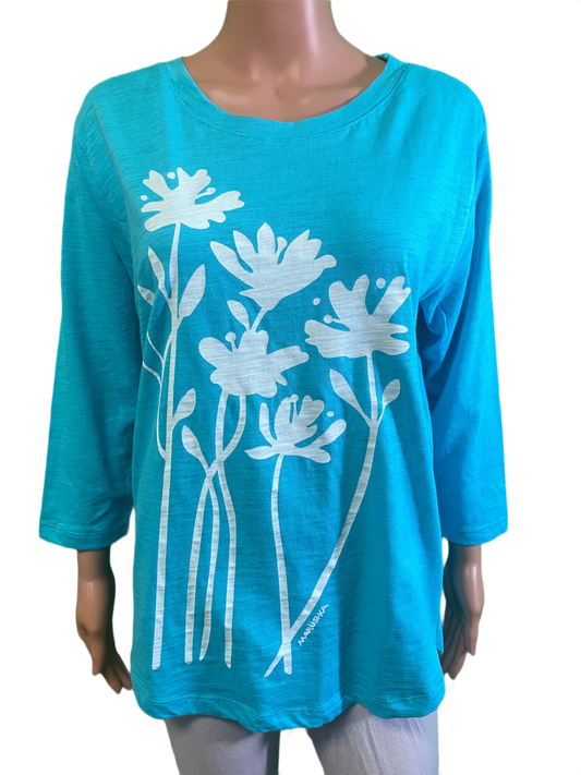 Bloom 3/4 Slub Hi-Lo - Marushka Top