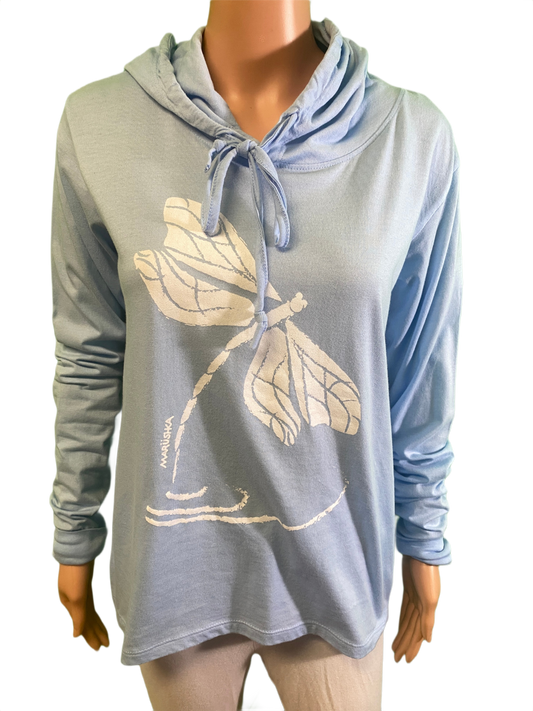 Dragonfly Long Sleeve Hooded - Marushka Sweatshirt