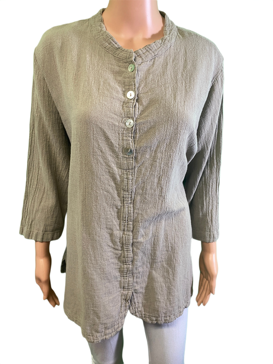 Mantra Buttons - Oh My Gauze! Top