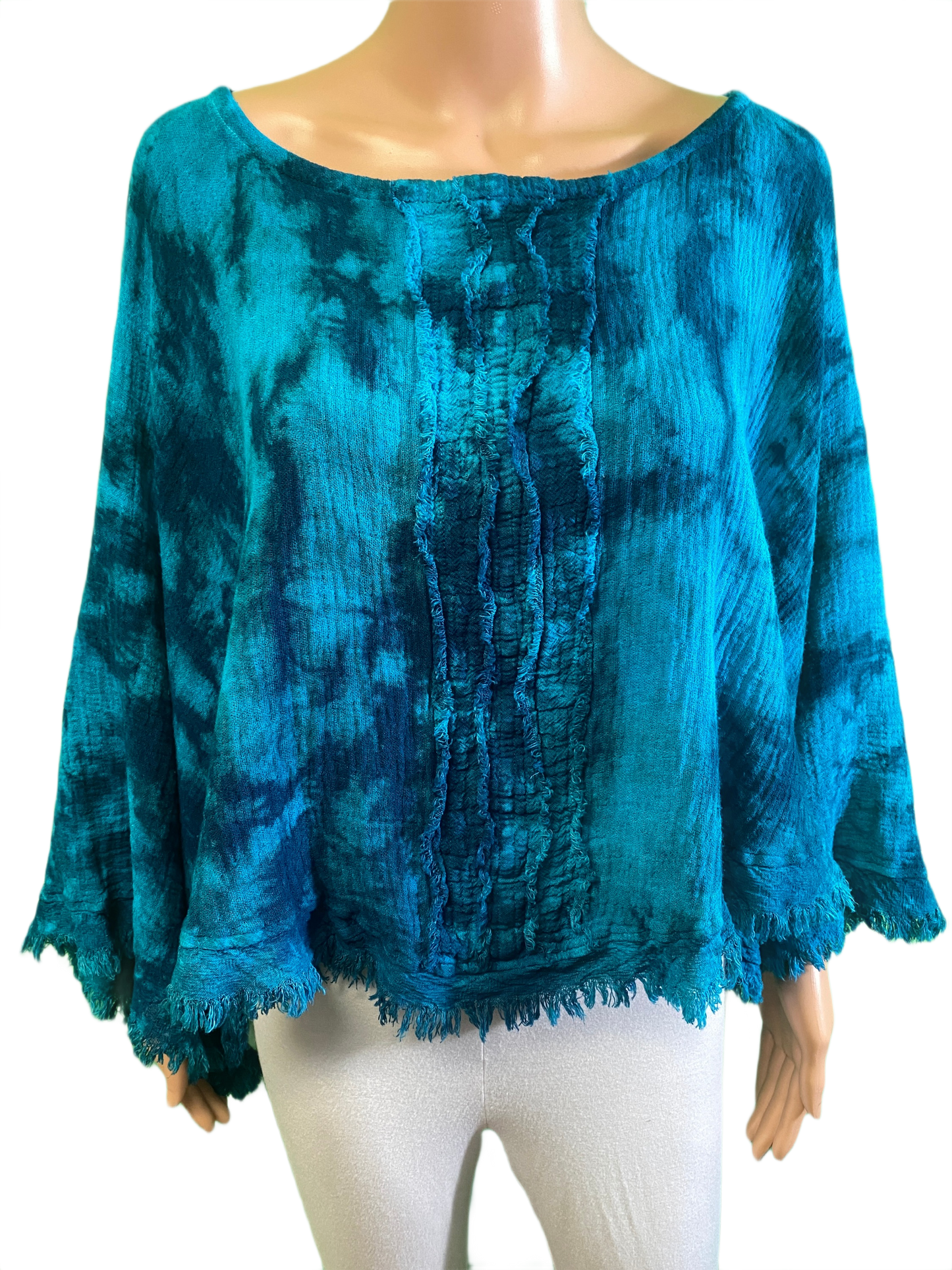 Calypso Frayed Edge - Oh My Gauze! Top