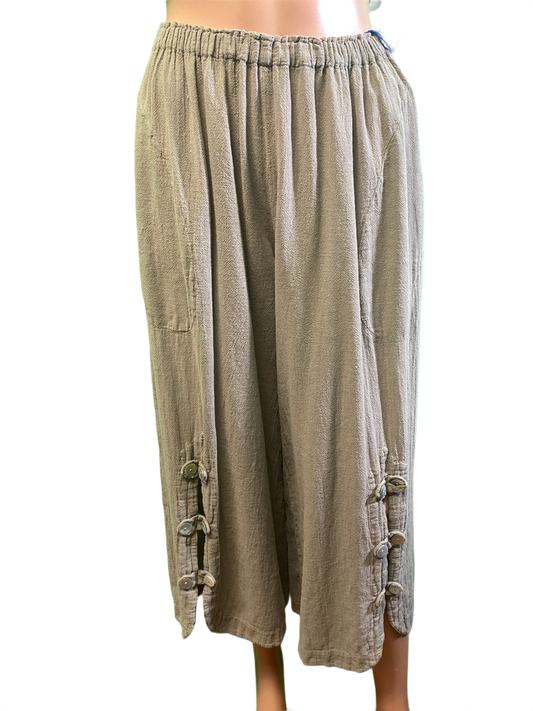 Dotty Button Legs - Oh My Gauze Pant