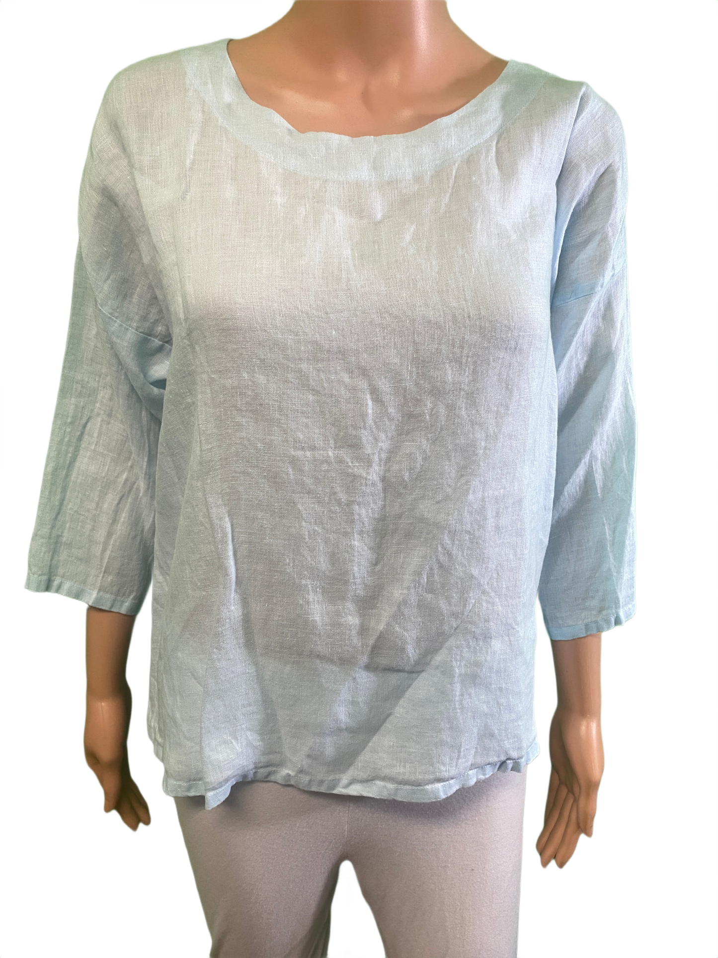 * Scoop Neck Linen - Match Point Top