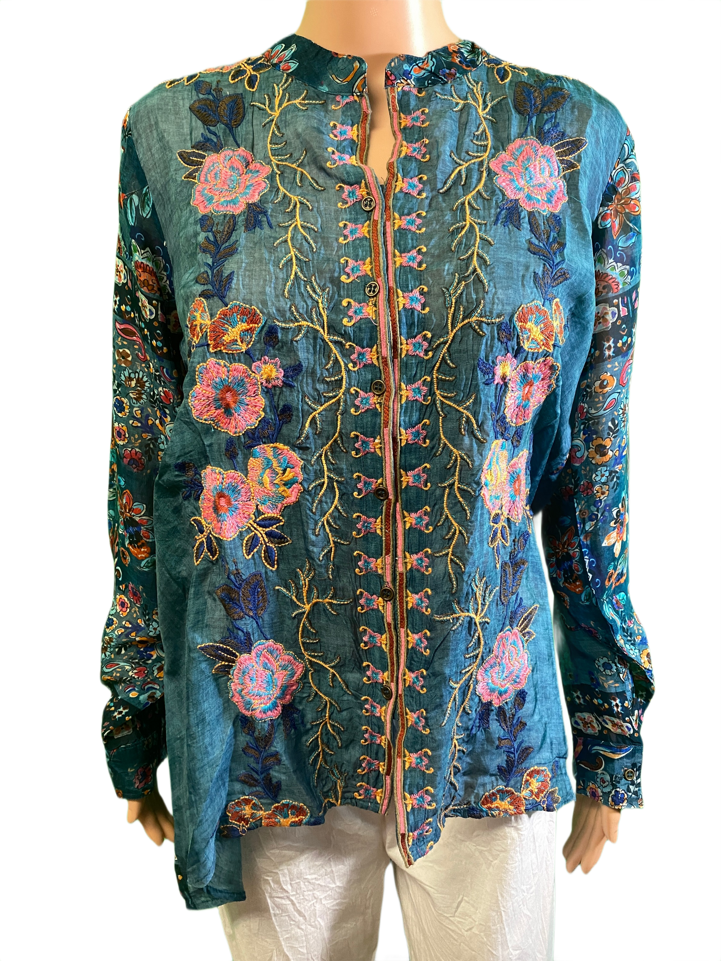 Embroidered in Blue - All About Her Top