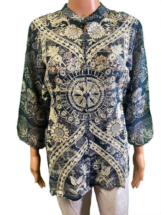 Heirloom Embroidered Button Down - All About Her Top