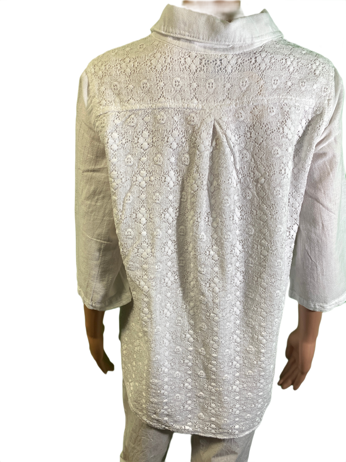 Miami Gauze w/ Lace Inserts - Sea Breeze Top