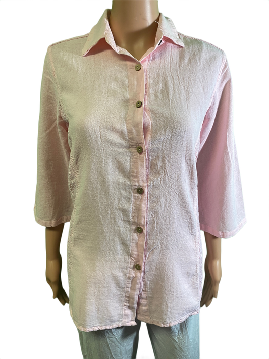 Miami Gauze w/ Lace Inserts - Sea Breeze Top