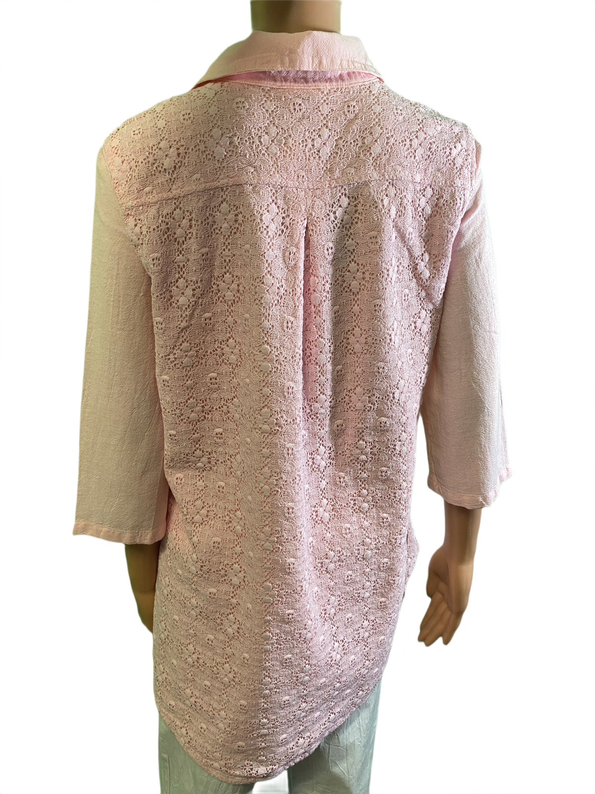 Miami Gauze w/ Lace Inserts - Sea Breeze Top