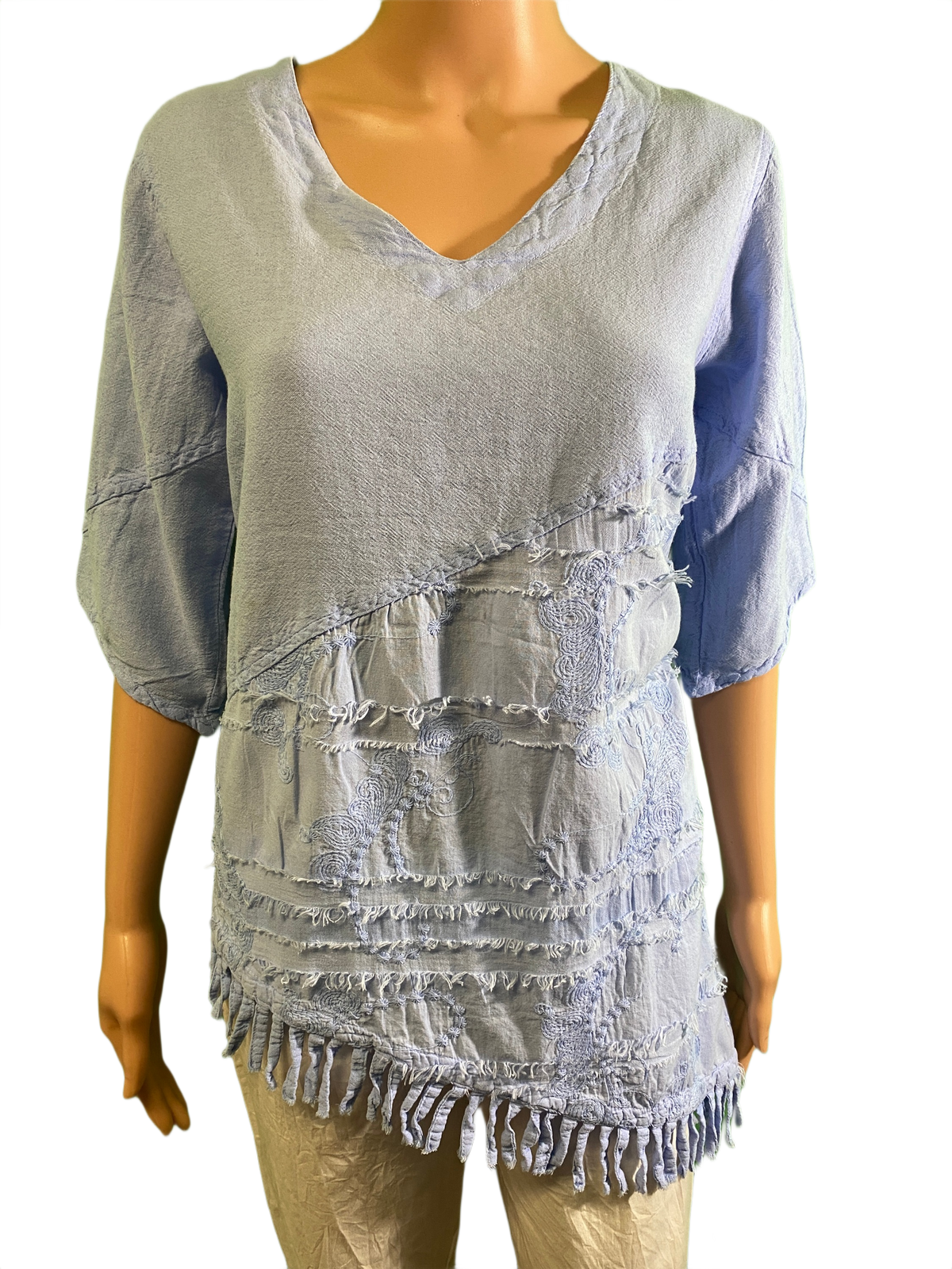 Embroidery Cancun - Sea Breeze Top