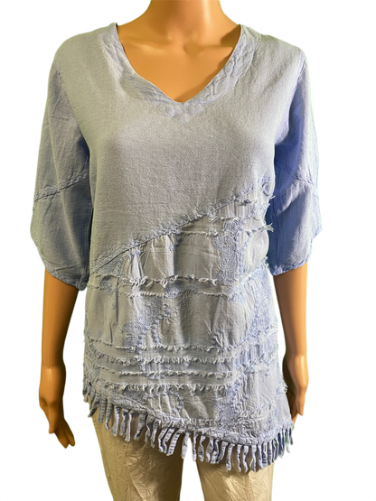 Embroidery Cancun - Sea Breeze Top