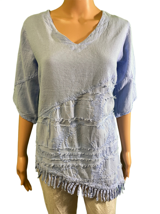 Embroidery Cancun - Sea Breeze Top