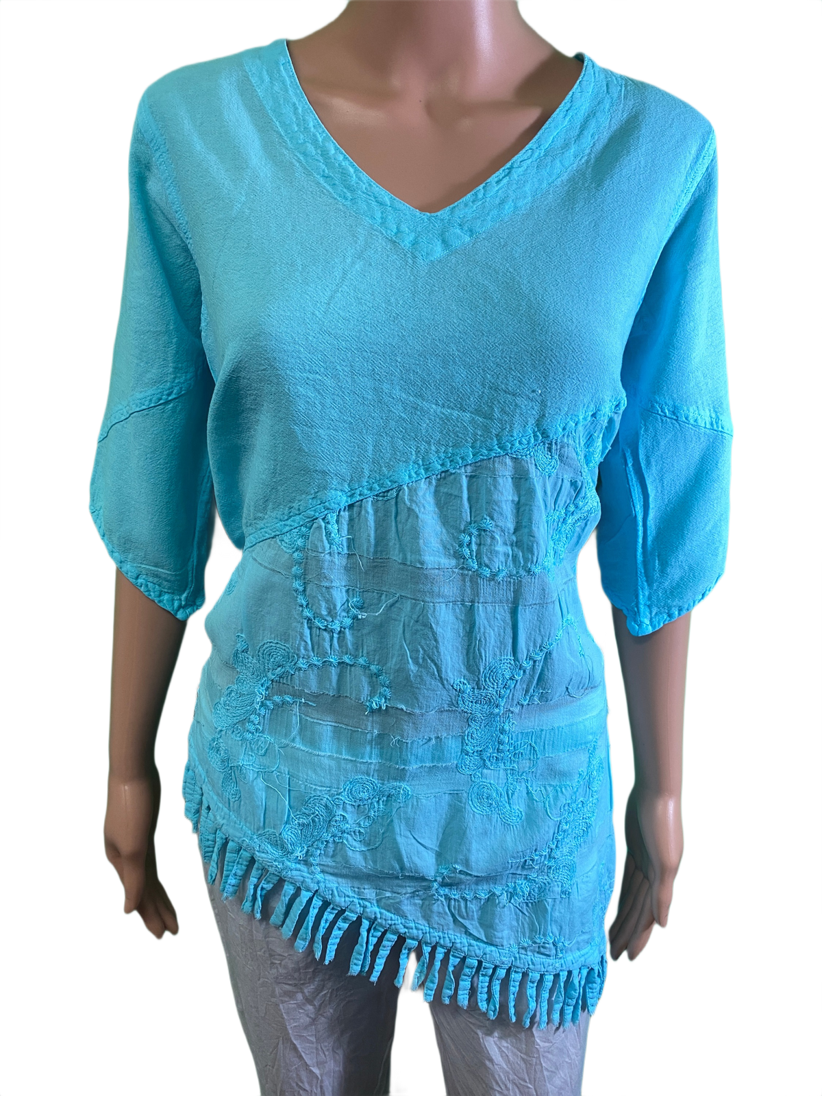 Embroidery Cancun - Sea Breeze Top