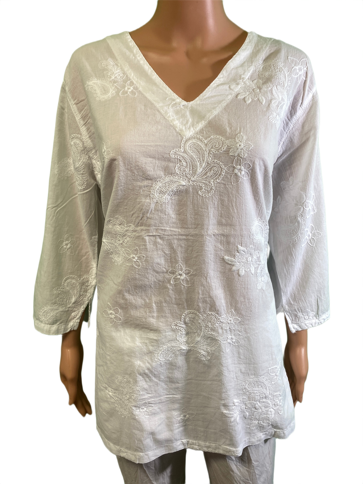 Eyelash V-Neck - Sea Breeze Top