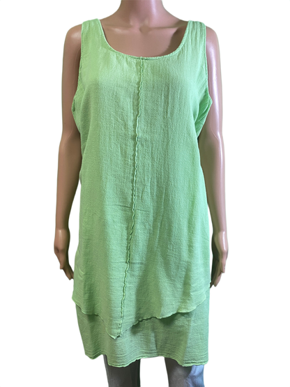* French Gauze Double Layer - Sea Breeze Dress