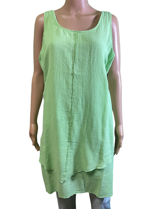 * French Gauze Double Layer - Sea Breeze Dress