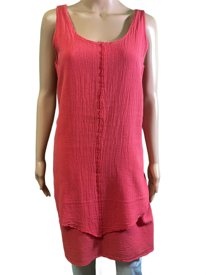 * French Gauze Double Layer - Sea Breeze Dress