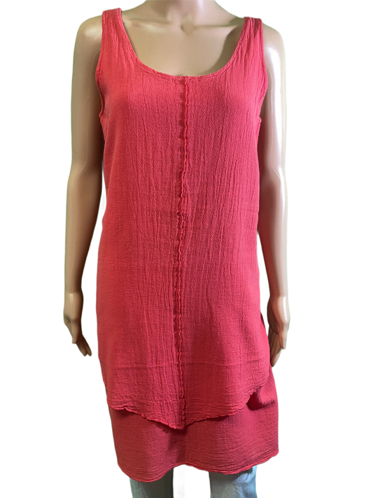 * French Gauze Double Layer - Sea Breeze Dress