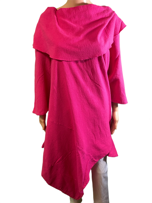 * Hawaiian Gauze Cowl Neck - Sea Breeze Tunic