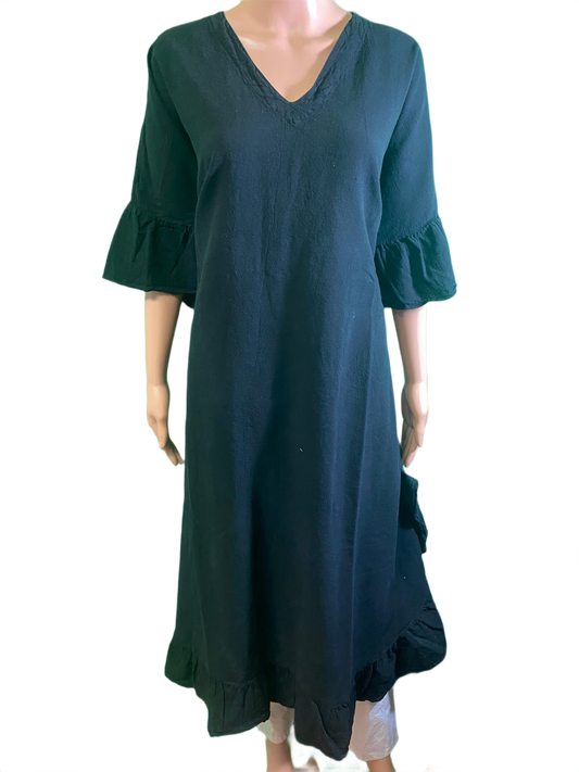 * Light Crinkle Long Patio - Sea Breeze Dress