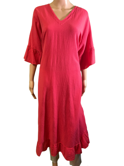 * Light Crinkle Long Patio - Sea Breeze Dress