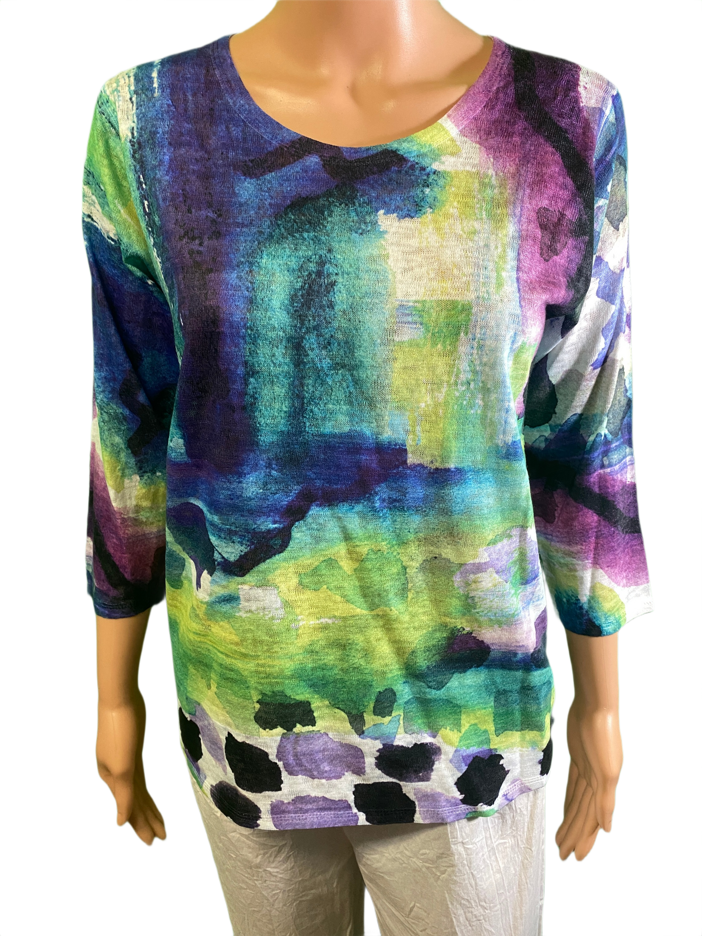 Purple Abstract - Et' Lois Top