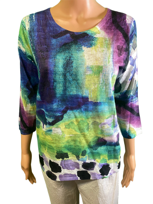 Purple Abstract - Et' Lois Top