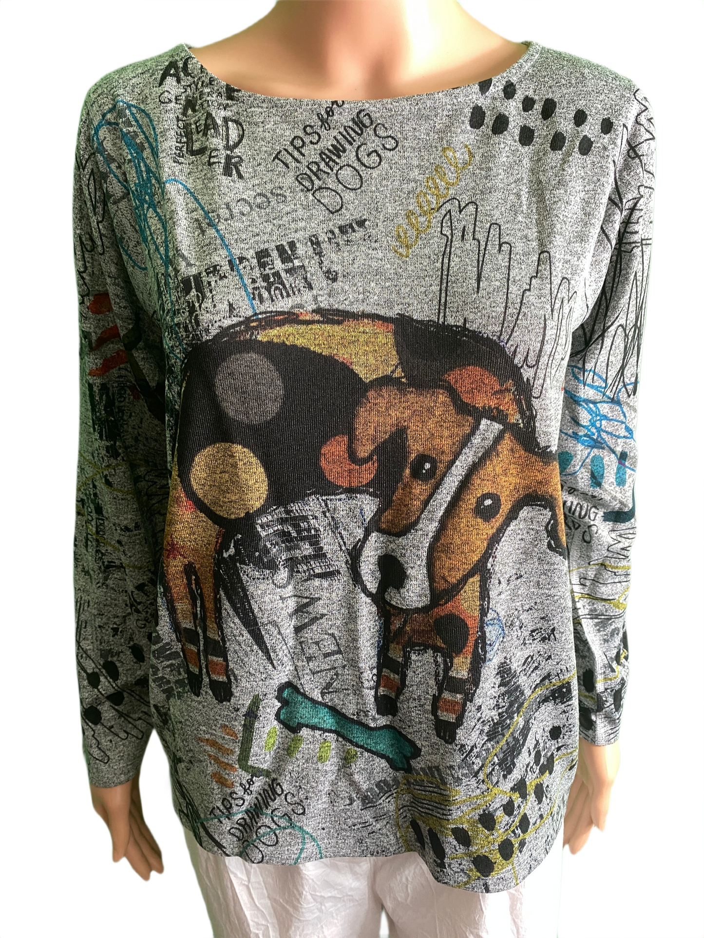 Cocopup 3/4 Sleeve Crew Neck - Inoah Top