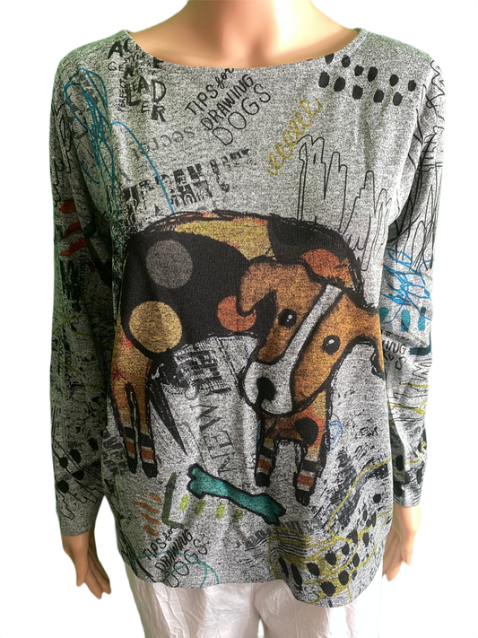 Cocopup 3/4 Sleeve Crew Neck - Inoah Top