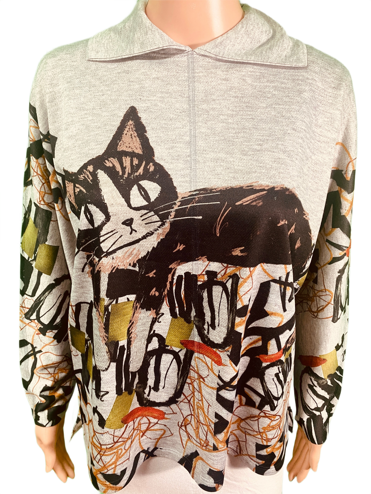 Felix Long Dolman Sleeve Collar - Inoah Top