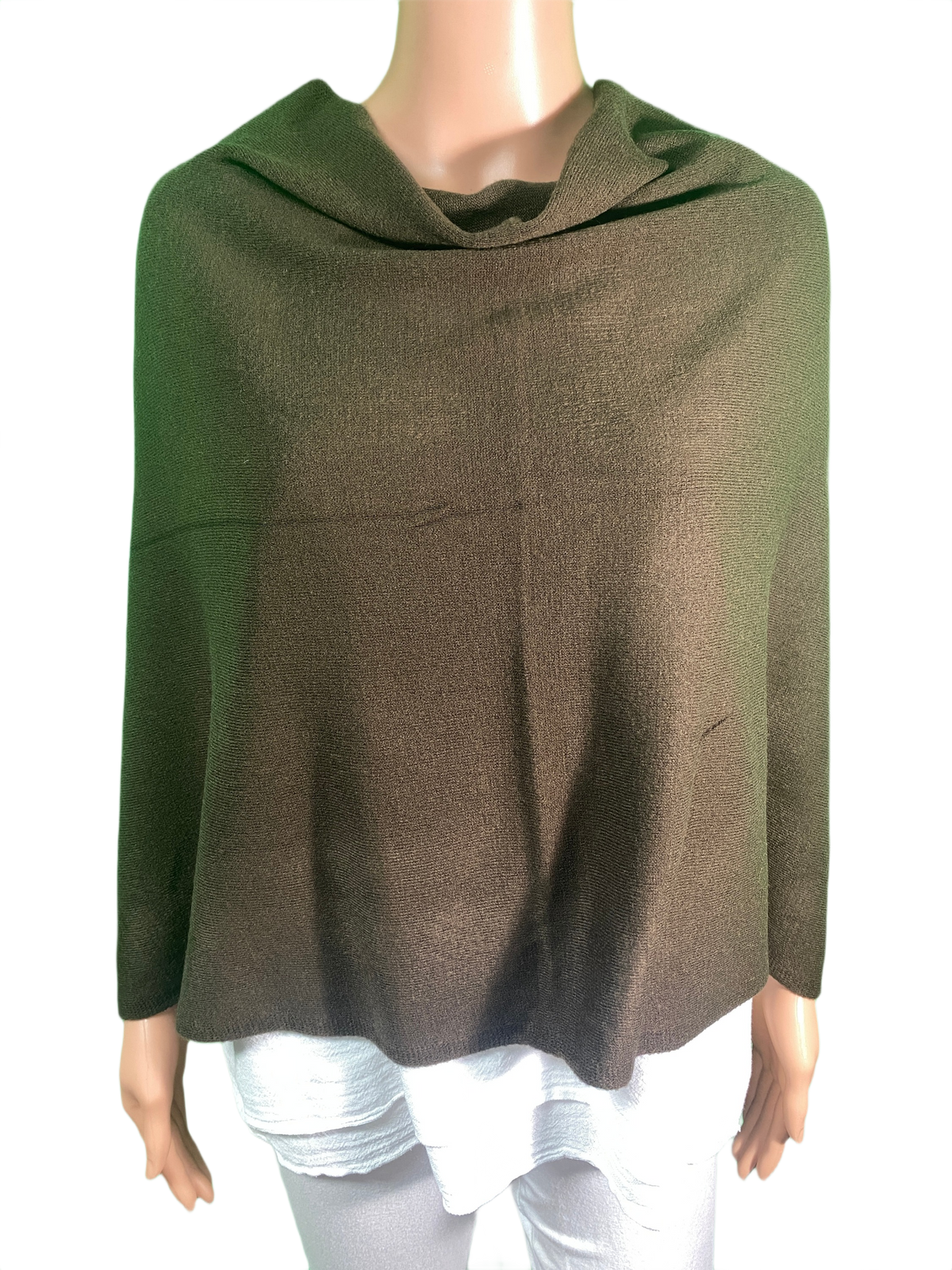Boatneck Cashmere-Feel Multi Facet Topper - Designer House Wrap