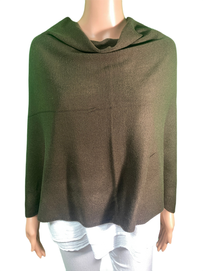 Boatneck Cashmere-Feel Multi Facet Topper - Designer House Wrap