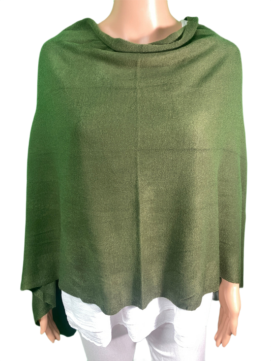 Boatneck Cashmere-Feel Multi Facet Topper - Designer House Wrap