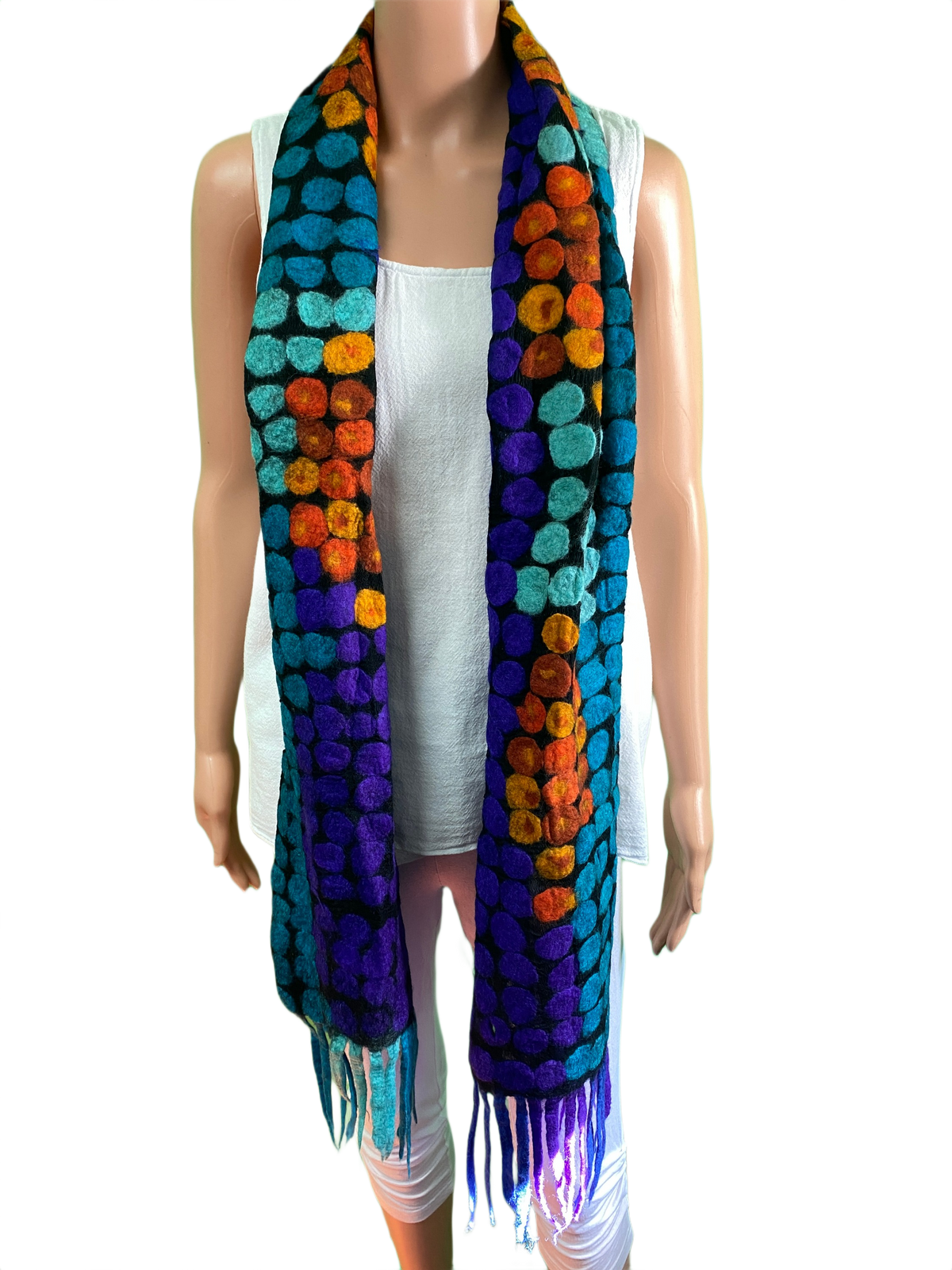 Stepping Stones - Pomegranate Moon Scarf