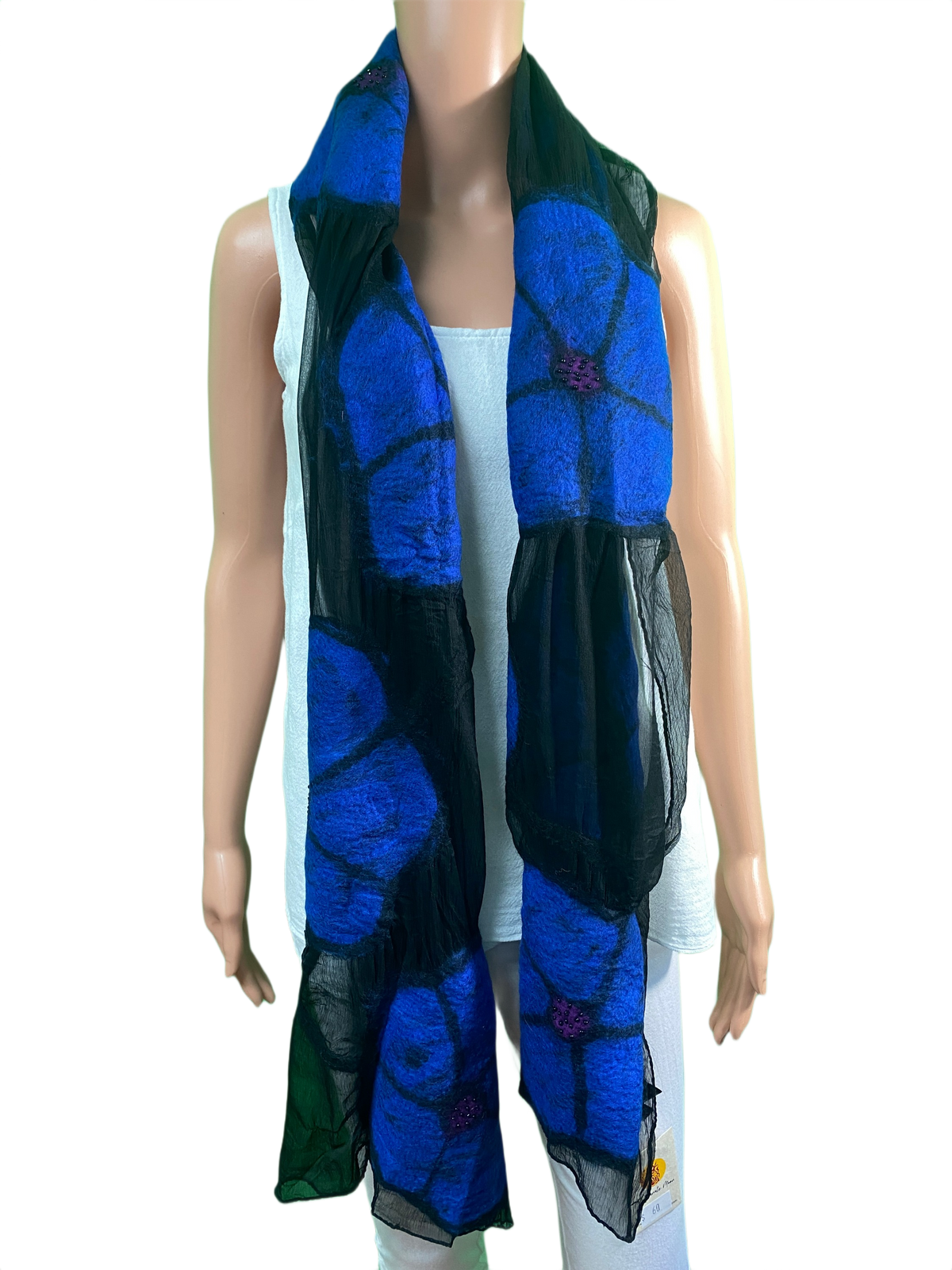 Midnight Flower - Pomegranate Moon Scarf