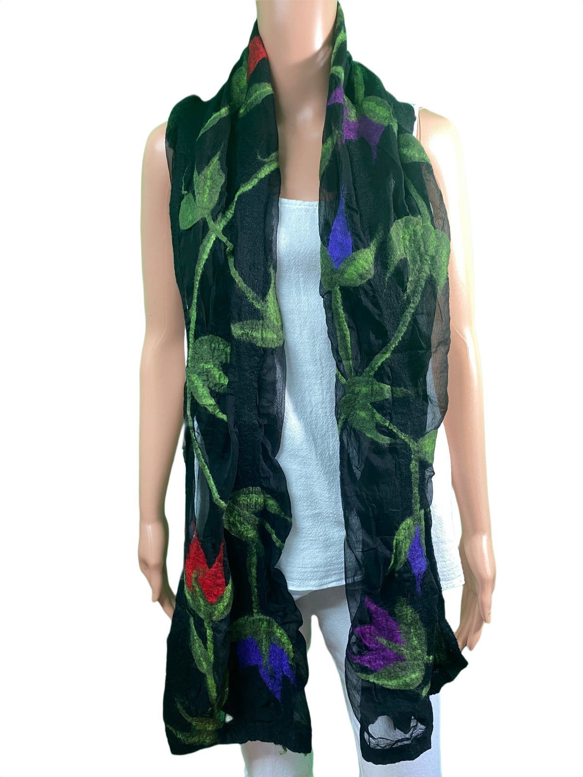 Flower Vine - Pomegranate Moon Scarf